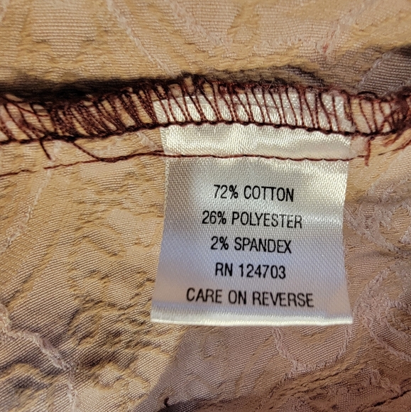 J. Bee Paisley Jacquard Full Zip Jacket‎ Women’s PL - Picture 10 of 11